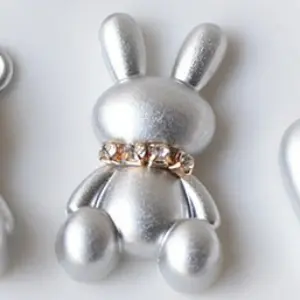 JIBBITZ, STICKER, CHARM GẤU THỎ CUTE TRANG TRÍ DÉP SỤC (ĐÃ GỒM NÚT GẮN) 5