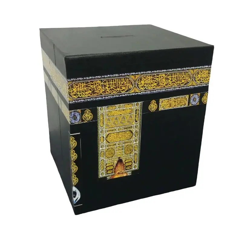 kakbah jumbo celengan ka'bah super jumbo ukuran paling besar tanpa kunci tabungan haji umroh dilapisi stiker Hitam Berkah Jaya