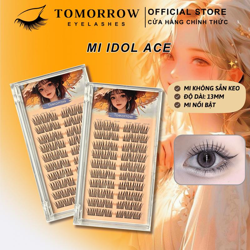 Mi Giả TOMORROW Mi IDOL ACE Mi Giả Tách Sợi Trông Như Mi Thật Không Gây Nặng Mắt Có Thể Tái Sử Dụng Kích Thước Lông Mi 13mm Women Trang Điểm Mỹ Phẩm Cosmetic