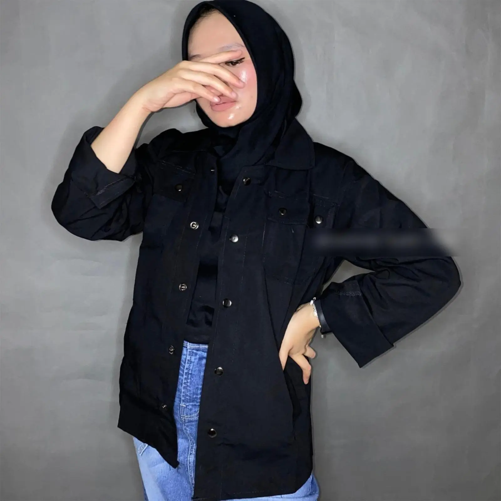 Jaket Semi Parka || Trucker Jacket || Size M - XXL ( Pria & Wanita ) Bahan Baby Canvas Nyaman dipakai