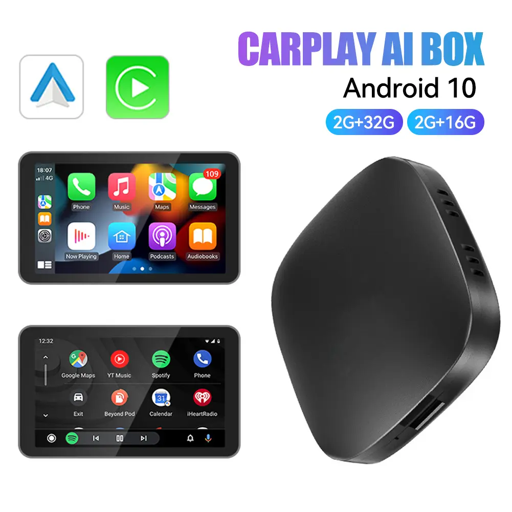 Carplay Ai Box Wireless Android Auto Wireless Carplay Adapter TV Box For Netflix YouTube Car Intelligence Systems