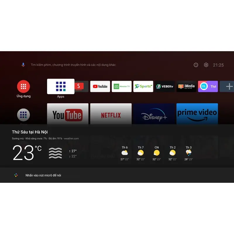 TV BOX HDMEDIA W2 2025 BỘ NHỚ 32GB RAM 4GB ĐIỀU KHIỂN GIỌNG NÓI BẢO HÀNH 1 NĂM 1