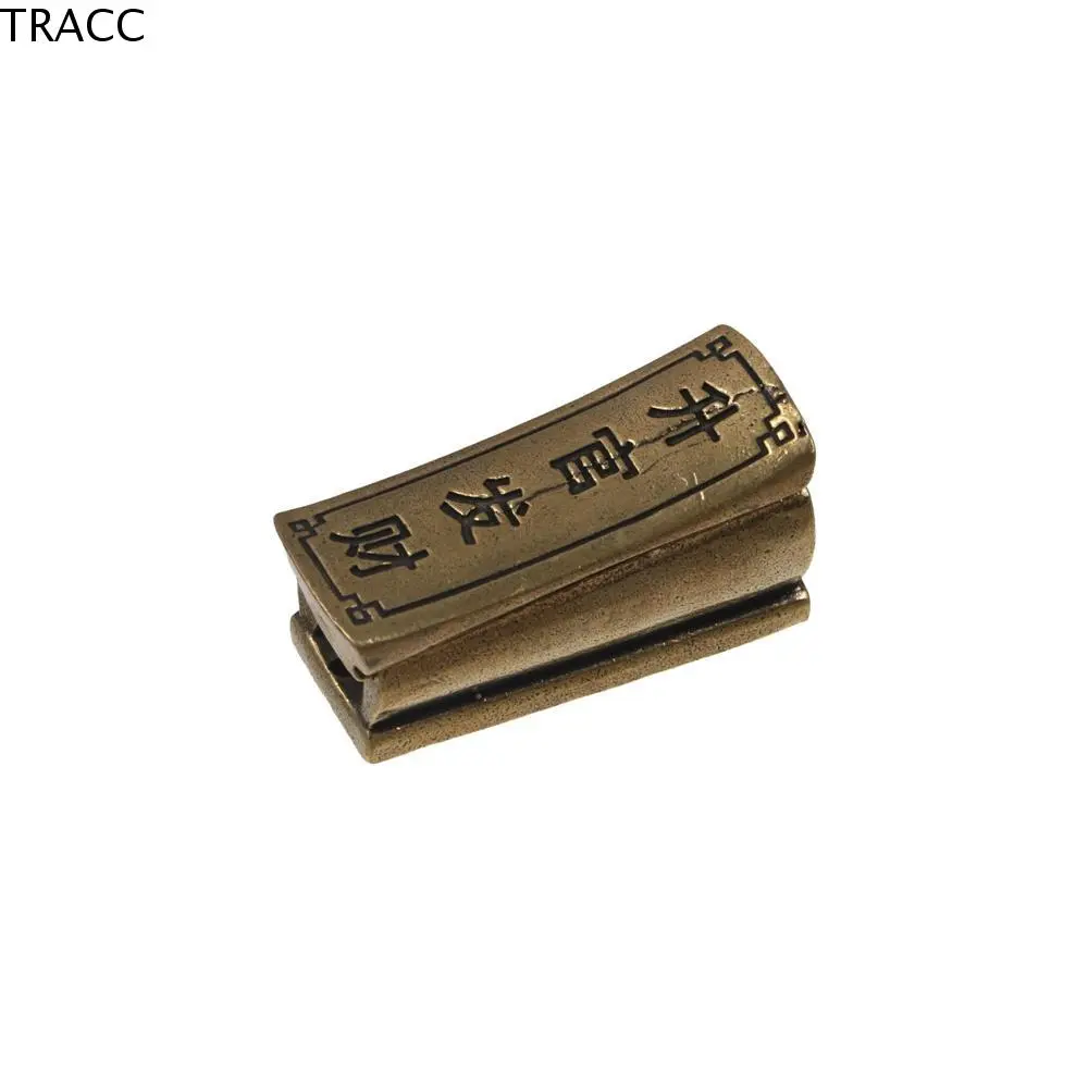Retro Funny With Handles Mini Antique Handmade Key Chain Pendant Carving Crafts Pure Copper Coffin Pendant