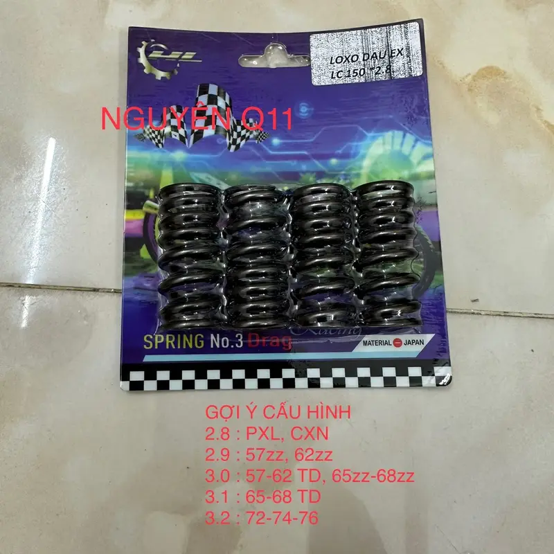 LOXO ĐẦU THÉP NHẬT CKHL CHO EX150 ĐỦ SIZE 2.8 2.9 3.0 3.1 3.2 1