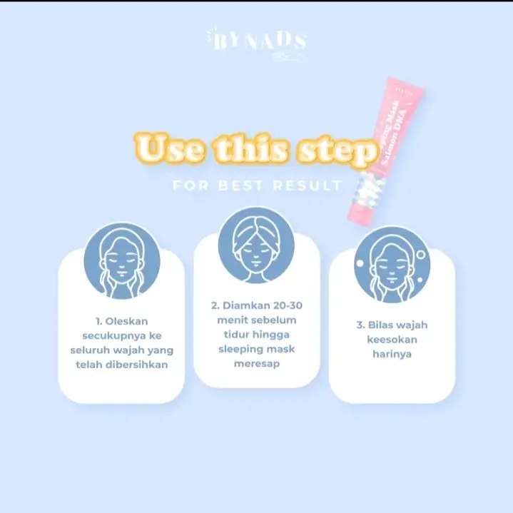 Ready Sleeping Mask 3IN1 By Nads Moisturizer ByNads Semua Jenis Kulit Masker Wajah 5