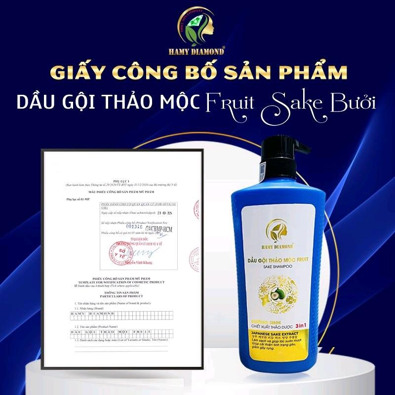 Dầu Gội Sake - dầu gội thảo mộc dưỡng sinh hổ trợ gàu, phục hồi tóc 530ml