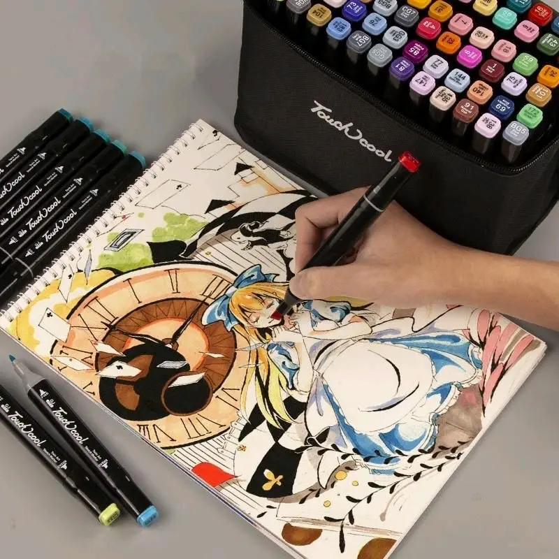 Touch Twin Marker Color Copic Marker Alkohol Base Sketsa Drawing Pen Brush Marker Finecolour Art  Spidol  Stationery Mewarnai 0