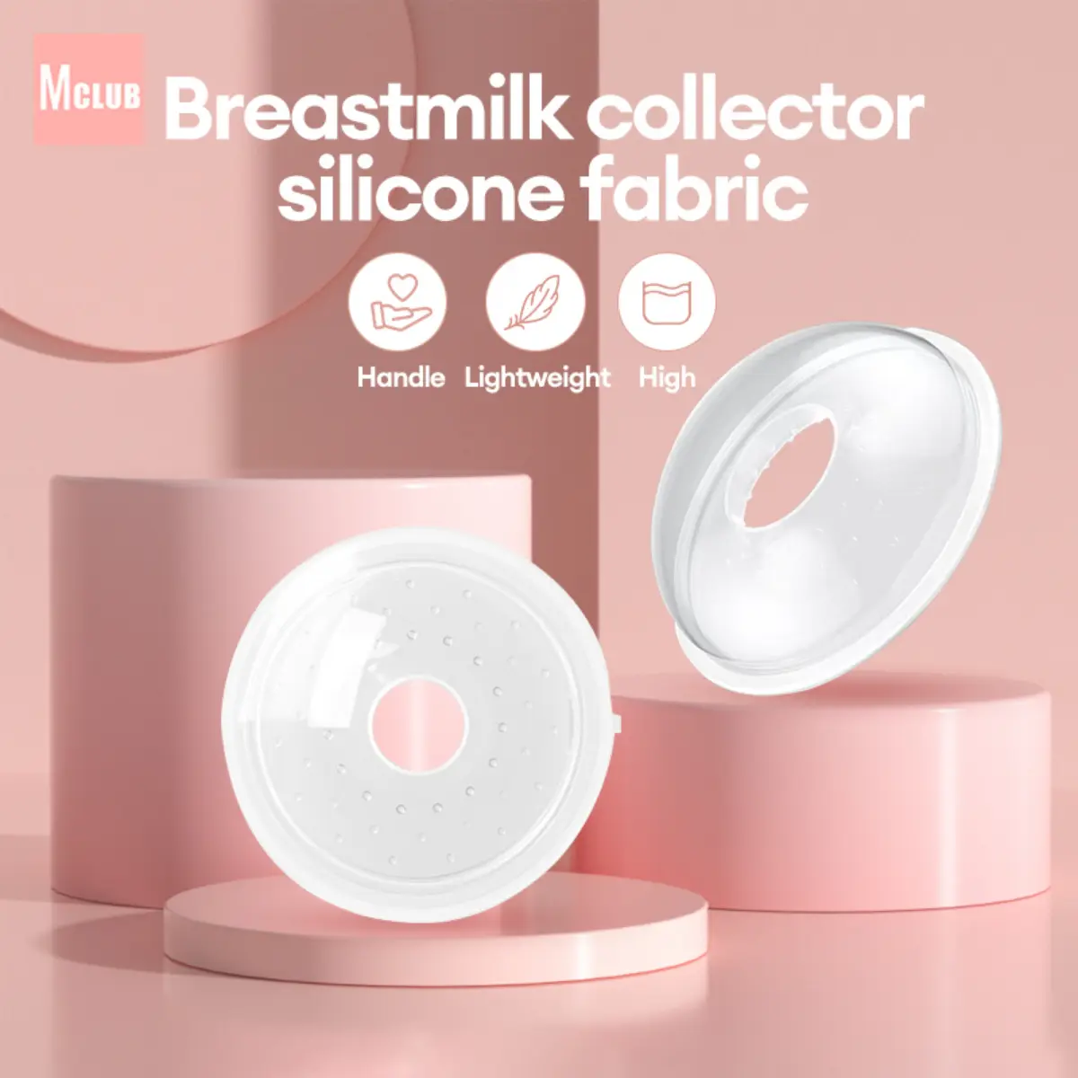 Breastfeeding Silicone Breast Milk Collector Shell Hand Free Milk Collector Nursing Cup