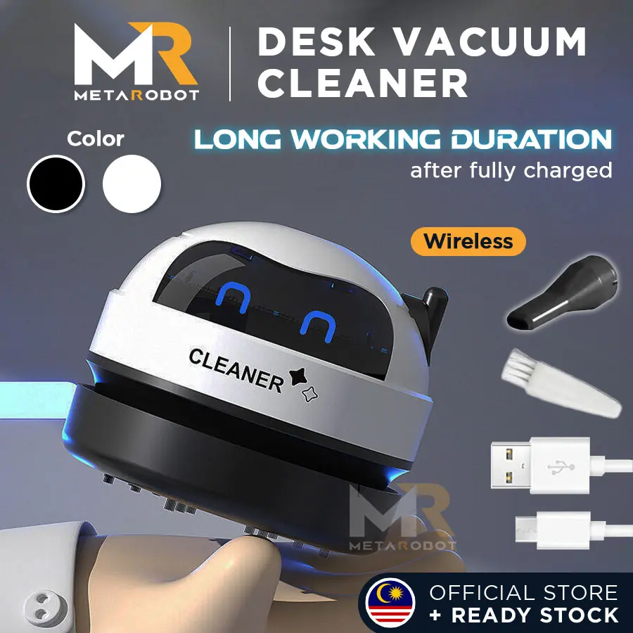 Mini Desk Vacuum Cleaner Vakum Tanpa Wayar USB Rechargeable Penyedut Debu Keyboard Sofa Car Meja Office Kereta