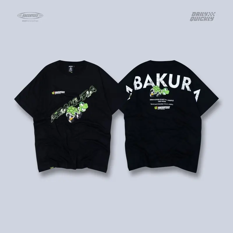 Kaos Racing Pria Racertees Abakura Racing #15 Hitam 0