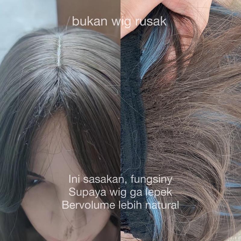AEGYOSHOPPE - T2101 full wig korea 62 cm - Wig Rambut Palsu Wig Wanita Korea Style Aesthetic Premium Fiber COD 3