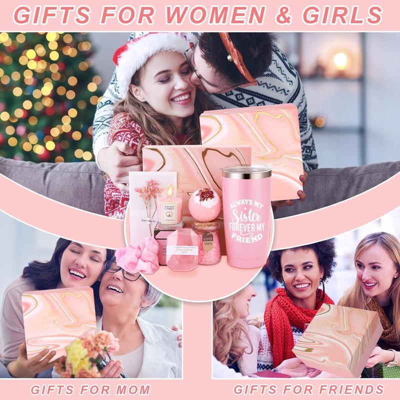 Women Gift Basket, 1 Set Pink Stuff for Best Mom Ever, Mother in Law, Women Her Wife Mama Mommy Stepmom Maternity from Daughter Son Child on Birthday 5