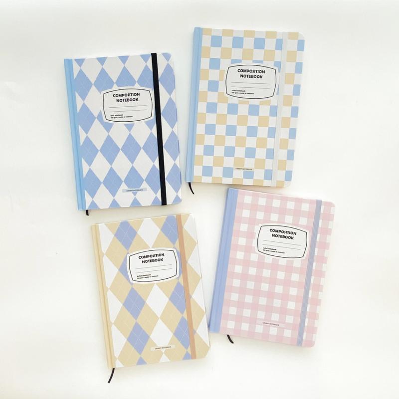  Sổ tay A5 ghi chép tiện dụng 130gsm Crabit Composition Gingham 