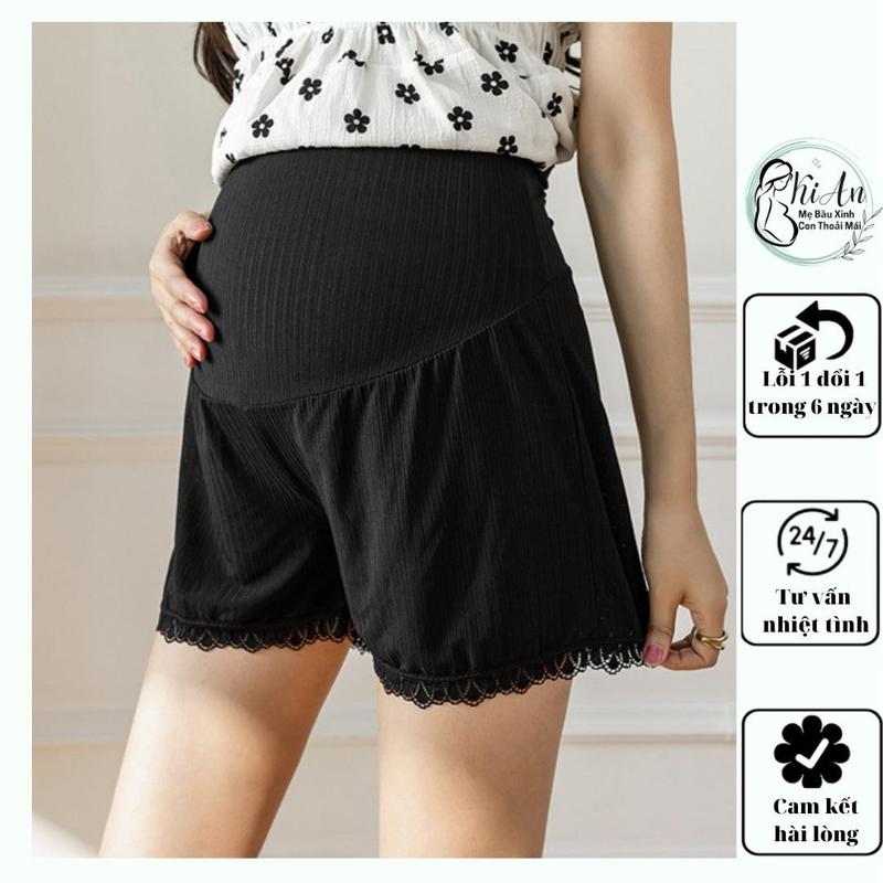 Quần Bầu Mặc Trong Váy Ki An Ms 01 Chất Cotton Co Giãn 4 Chiều, thoáng khí. Quần trong váy bà bầu có chun chỉnh . Quần bầu Váy Bầu Đầm Bầu Sandal