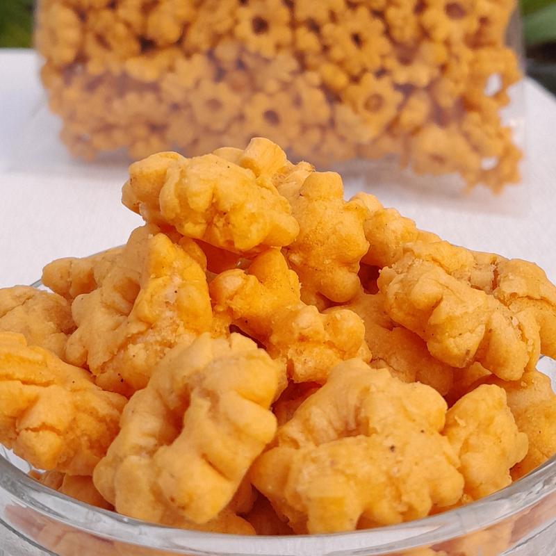 Kembang Ribut Sakura Kering 1kg - Gurih & Renyah, Berkualitas, Halal Food Snack Pedas Makanan 2
