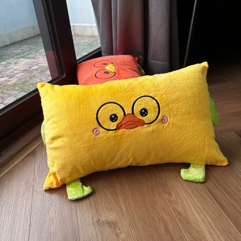 gối con vịt cute hột me Mềm Cotton 2