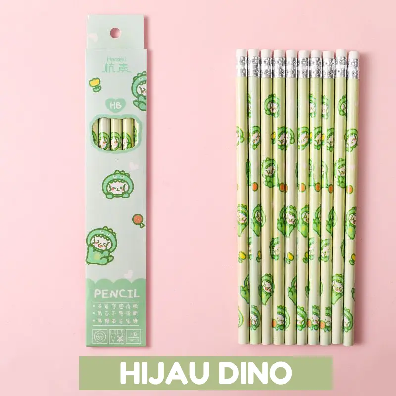 Pensil HB murah meriah isi 10 pcs Stationery karakter lucu 3