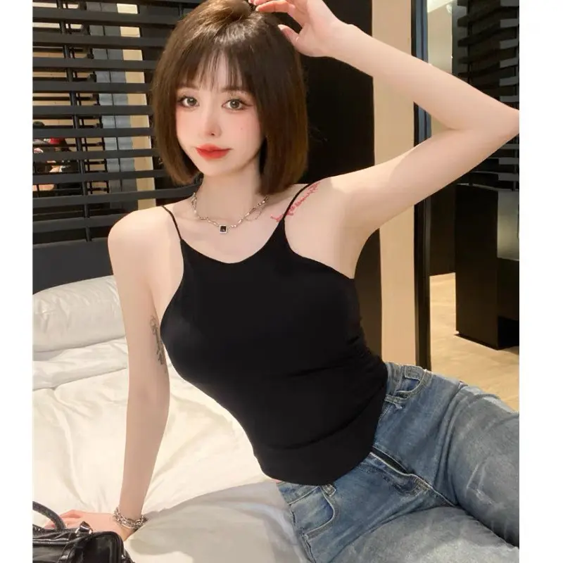 Áo Bra Nữ 2 Dây Mảnh Cổ Yếm Dáng Lửng Có Đệm  Trend Mới 1867 4