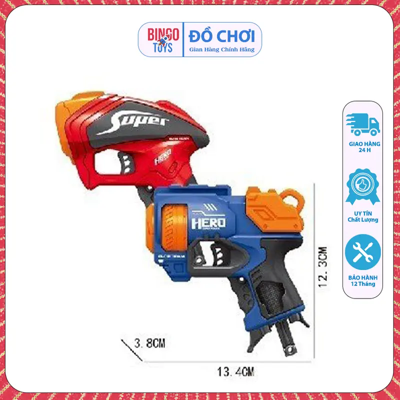 Đồ Chơi Trẻ Em Xốp Neft Tặng Kèm 12 Viên Xốp, 3 Hồng Tâm - Nhựa ABS An Toàn Với Trẻ Em Pin Toy 0