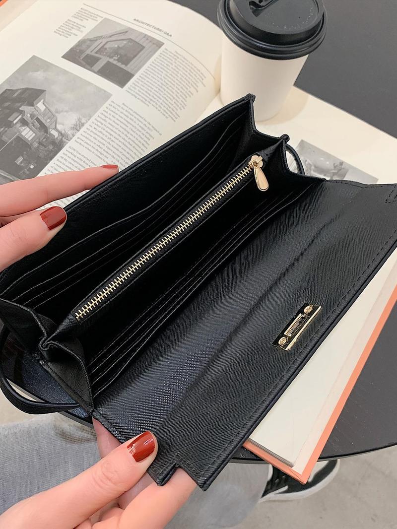Product Introduction of Women's Fashionable Solid Color Card Holder, Casual Versatile PU Leather Card Holder, Trendy All-match Card Holder for Daily Use 8