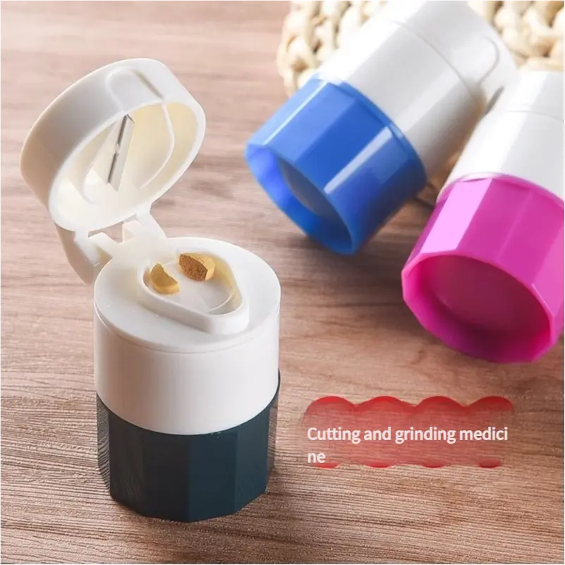 Pill Cutter Grinder Pill Box Pill Splitter Pill Crusher Pill Powder Dispenser Baby Crusher