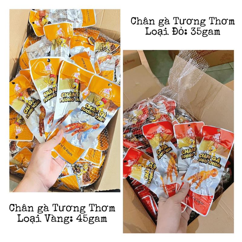 Combo 50 chiec chân gà tương thơm hương vị tứ xuyên