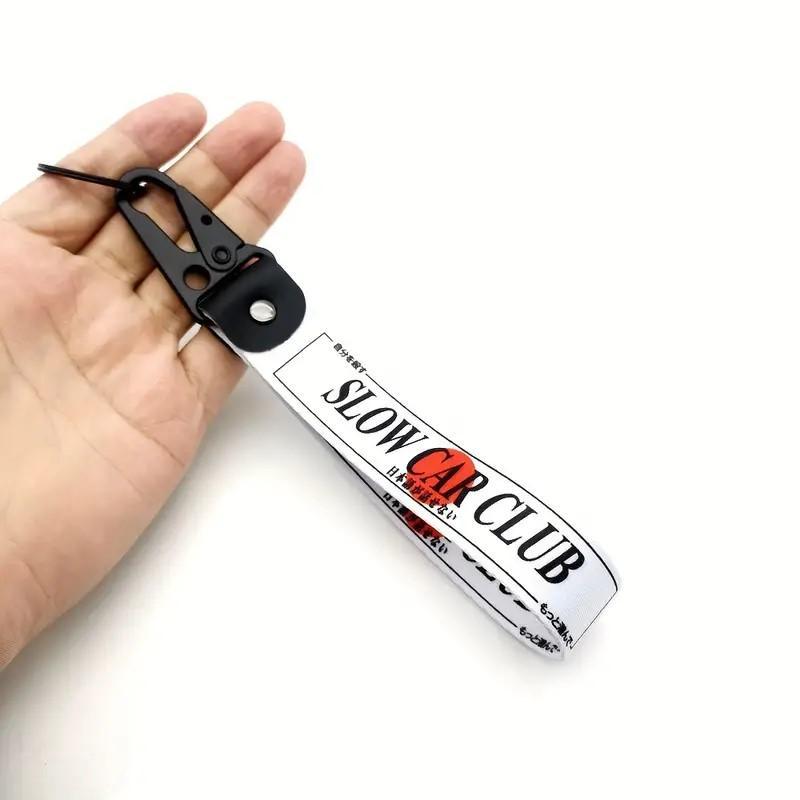 Letter Design Car Keychain, Anti-lost Wristband Keychain, Universal Car Keychain for Men & Women, Auto Interior Decoration Accessories 3