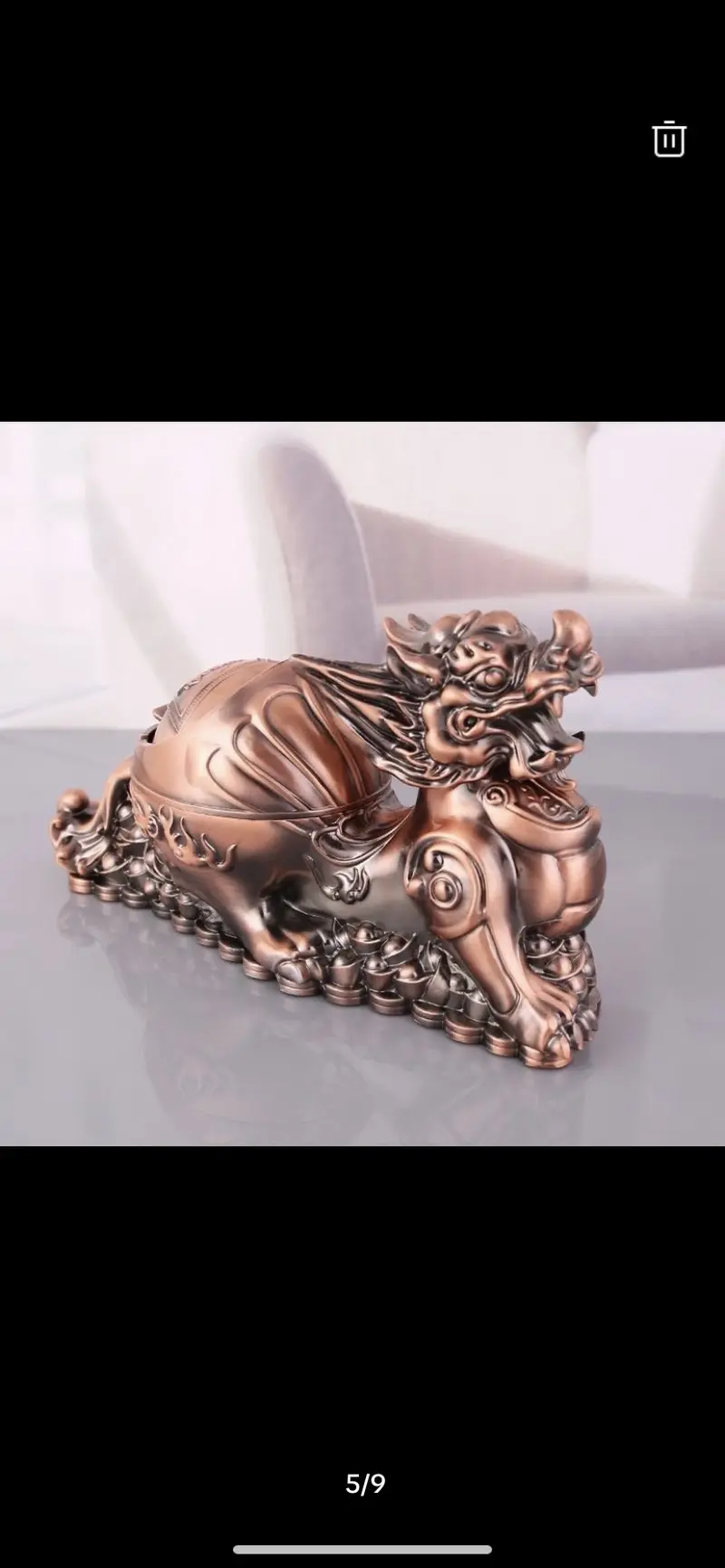 Product Introduction of Gạt tàn bằng đồng, có Dragon Ball, Voi, Gia súc, Ngựa Gỗ, đại bàng trang trí, trang trí nội thất, bán lớn 8