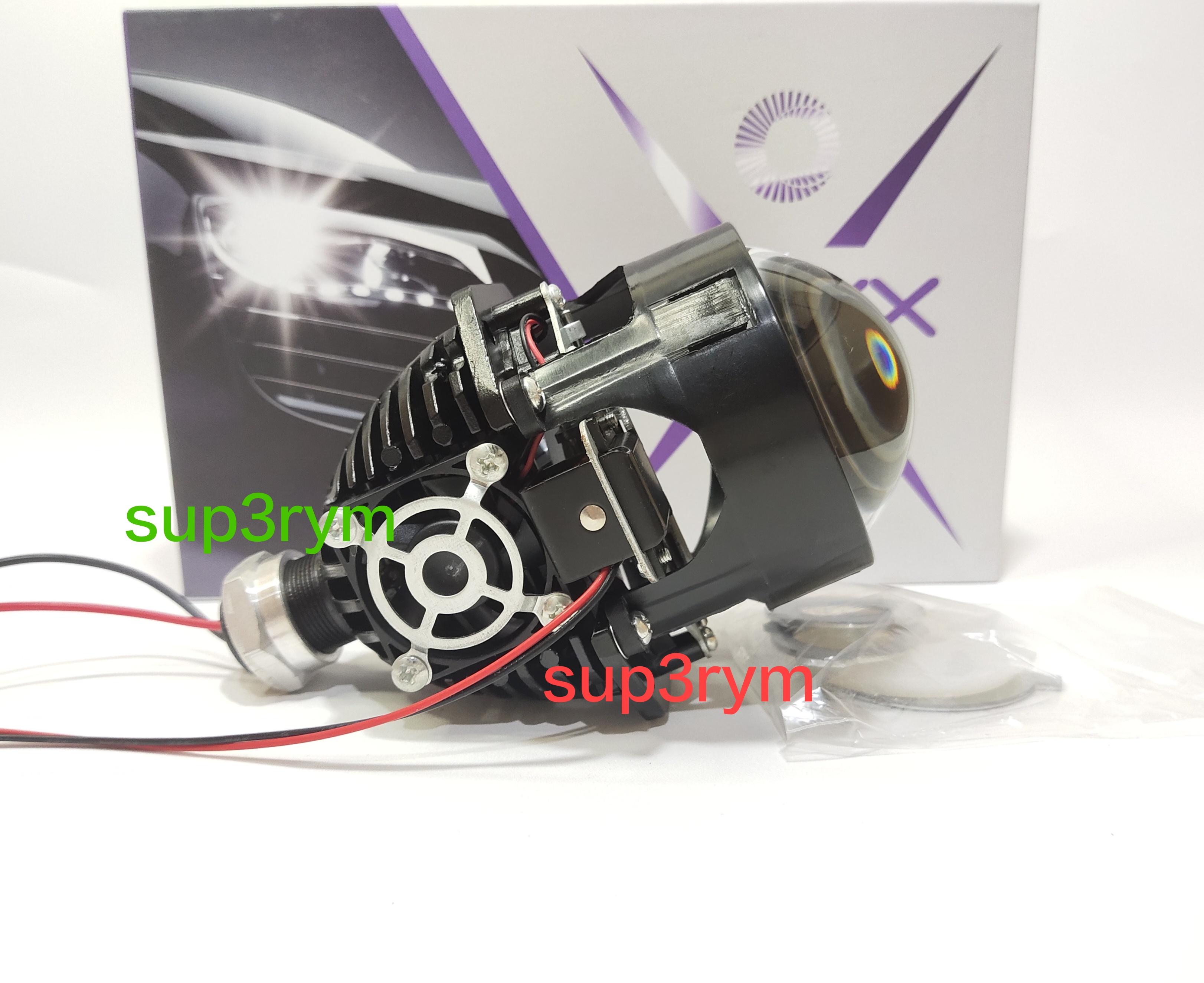 Lampu utama LED BILED Vinyx P3 Projector 2.5inc Cahaya flat putih