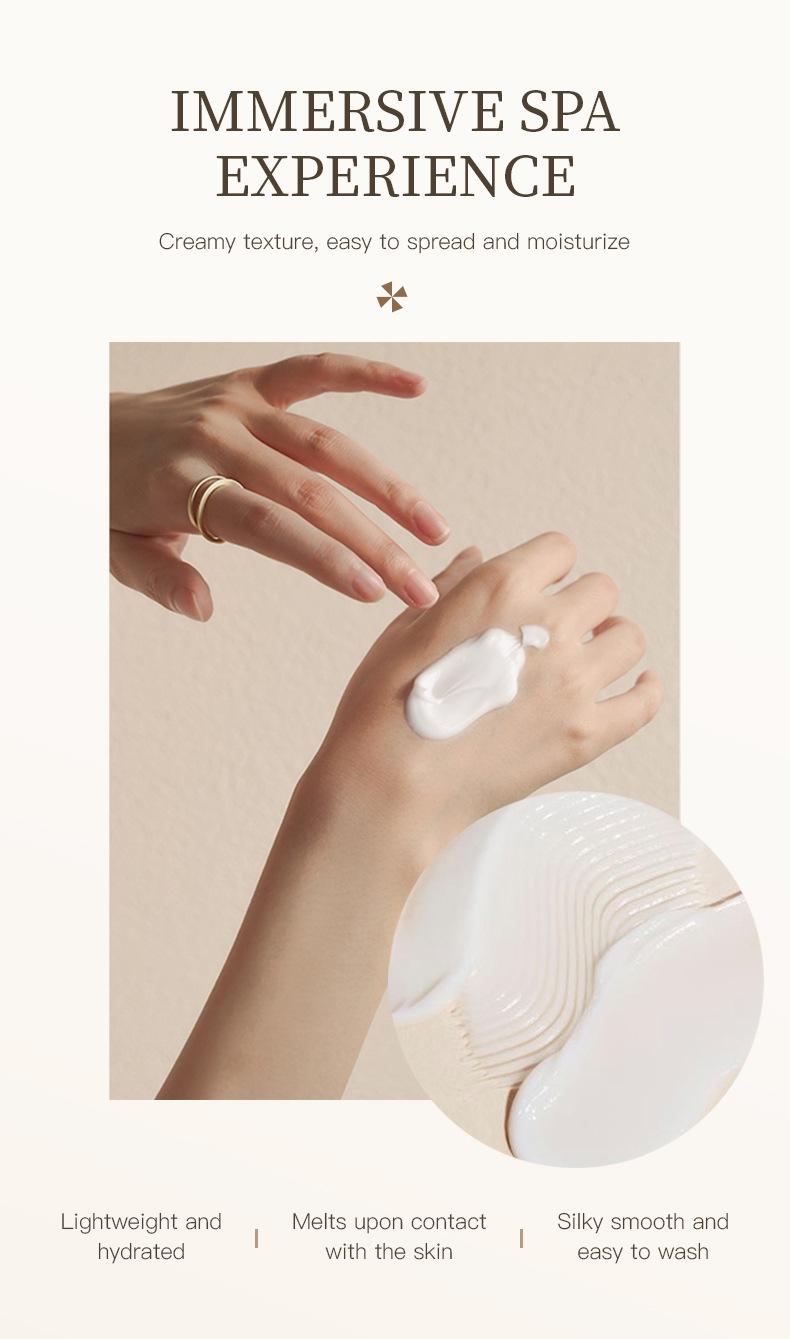 Product Introduction of HUIMUI Han Lun Beauty Feather Rejuvenating White Clay Bare Face Body Mask for Skin Brightening Comfort 6