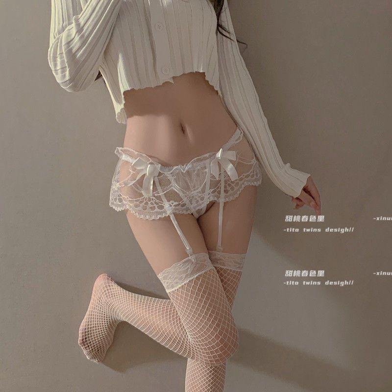 Product Introduction of Tất Lưới Tất Garter Dài, Ren Nhẹ Nhàng Và Gợi Cảm, Bó Sát, Lụa Đen, Tất Quần Lót Cám Dỗ, Cảm Xúc, Mỏng, Dành Cho Nữ 2