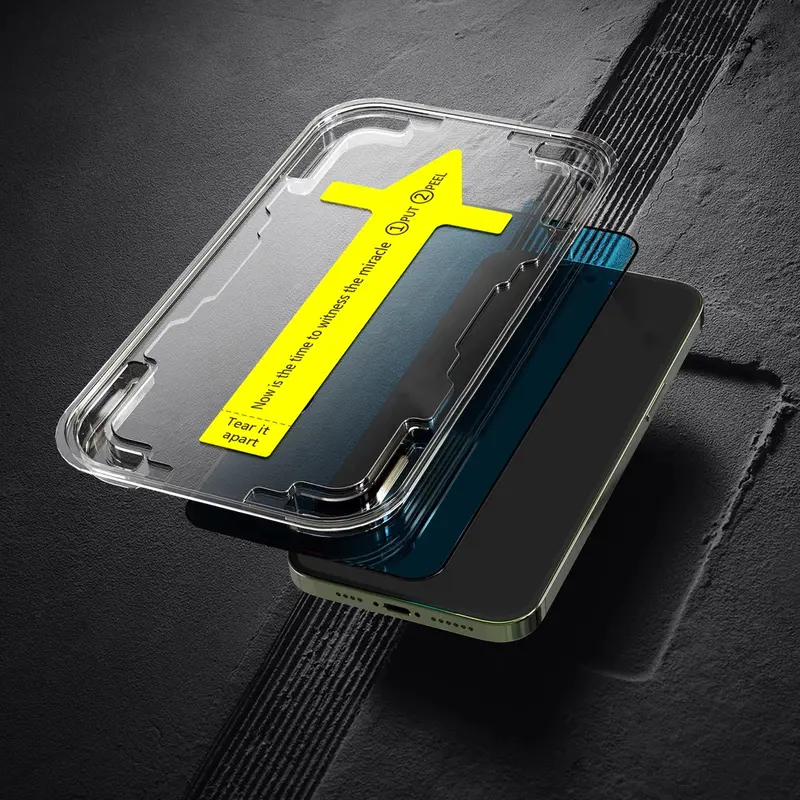 Combo 2 Kính cường lực iphone khung trợ dán, Chống nhìn trộm, Cường lực 9H chống xước, Chống vỡ màn hình, Cường lực phủ nano chống nước, Chống bám vân tay, cuong luc kinhkong glass full màn iphone X đến 16PROMAX, Tặng ốp chống sốc và Mèo thần tài may mắn 7