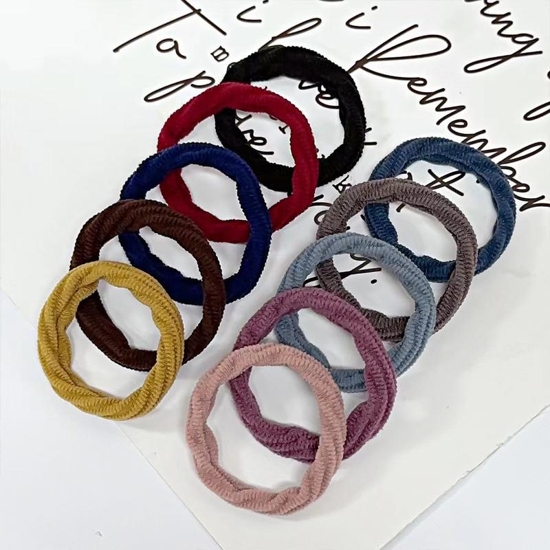 Product Introduction of 50 Durable Elastic Hair Bands, Korean-Style Colorful Hair Accessories 2