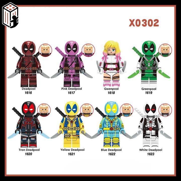 Deadpool Phụ Kiện Kiếm Mô Hình Siêu Anh Hùng Hài Bựa Đồ chơi Lắp ráp Minifigure X0302