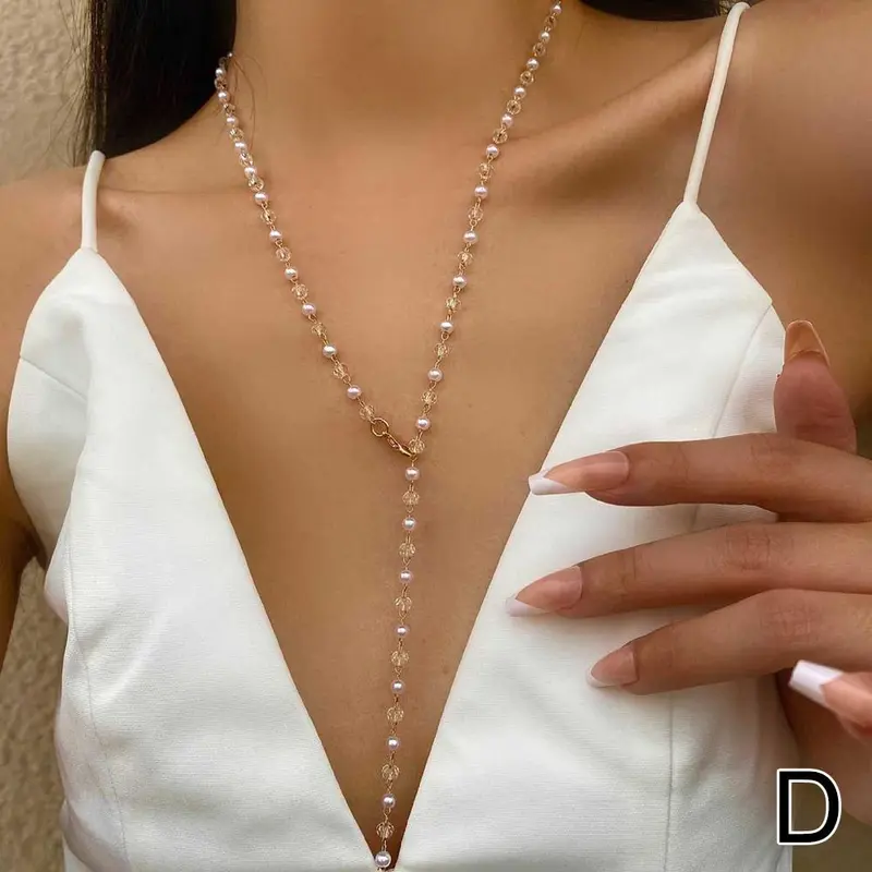 Vòng Cổ Zircon, Sang Trọng Và Nhiều Màu Sắc, Dành Cho Phụ Nữ, Kim Cương Giả Sáng Bóng, Tua Rua Dài, Phong Cách Bohemian, Hàng Mới Về, L3K1 7