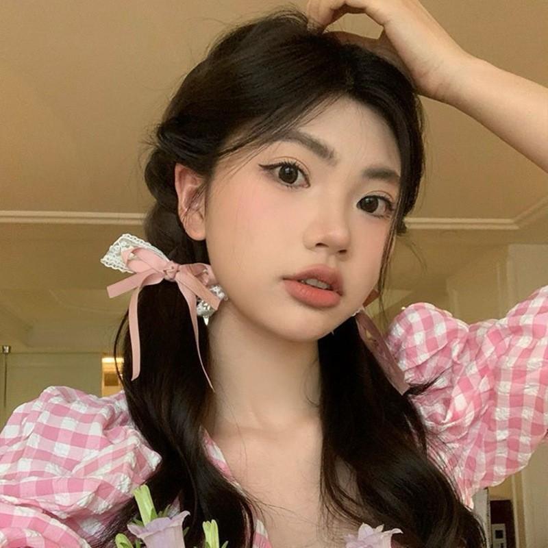 Kẹp Tóc Bướm Ren, Dành Cho Bé Gái, Đồ Trang Sức Đầu Ngọt Ngào Kẹp Tóc Sanrio, Buộc Tóc Đuôi Ngựa Đôi, Đồ Trang Trí Tóc Voi Cua 1