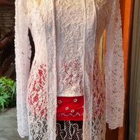 Gambar kebaya akad putih panjang - standar dari Penny Beringharjo Kota Yogyakarta 5 Tokopedia