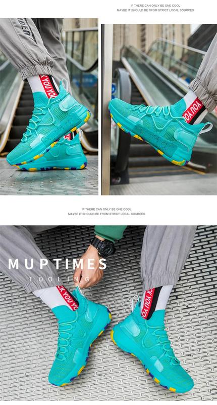 Product Introduction of Basketball shoes for men breathable sports shoes High Tops Women basketball sneakers athletics basket shoes outdoor male sneakers non-slip running shoes size 36-45 36