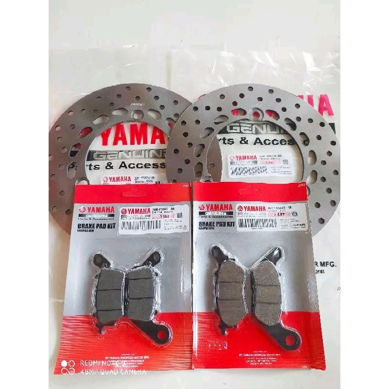 PIRINGAN CAKRAM DEPAN+BELAKANG+KAMPAS REM YAMAHA NMAX OLD/NMAX NEW/ASLI SUNSTAR 0