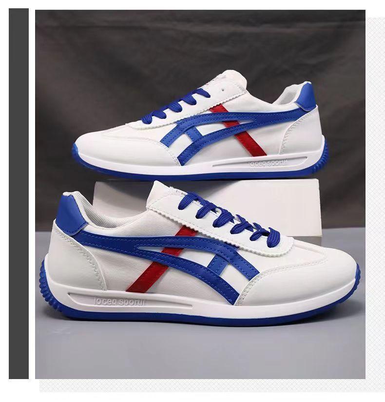 Product Introduction of Men's Shoes New Breathable Canvas Shoes Sports Casual White Shoes Student Trendy Cortez Soft Bottom Foreign Trade Fashion Shoes Runner Trainers Boy Training Running Sneakers Footwear 14