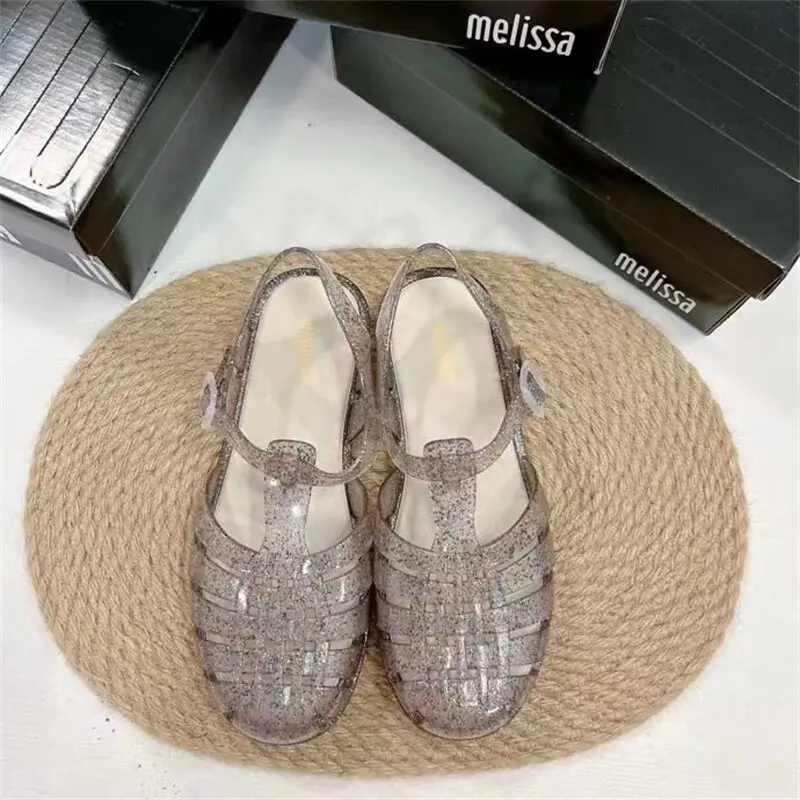 Hot Sale Melissa Women Summer Roma Sandals Original Ladies Top Qulity PVC Jelly Shoes Femal Beach Sandals For Adult 2022 SM087
