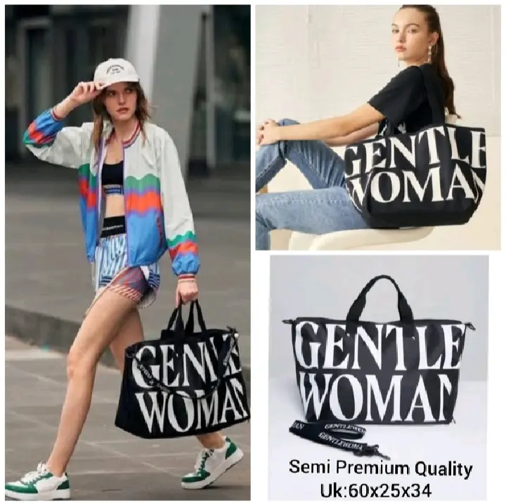 MILLIE-tas totebag TRAVEL GENTLE WOMAN tas wanita tas jalanjalan tas gym