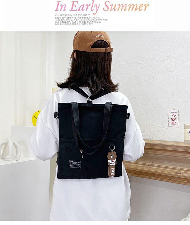 Product Introduction of [In Stock] Shoulder Bag, Handbag, Crossbody, Canvas Material, Fashion, Cute, Campus, Large Capacity 8