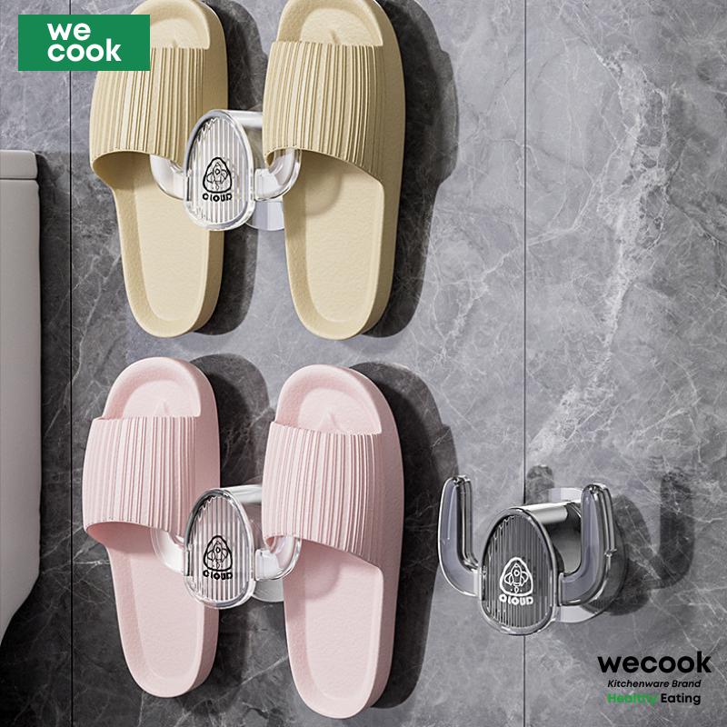 Giá Móc Treo Dép Dính Tường Nhà Tắm WECOOK Thoát Nước Khô Thoáng Chịu Lực Tới 2.5Kg | 086 Treo Tường