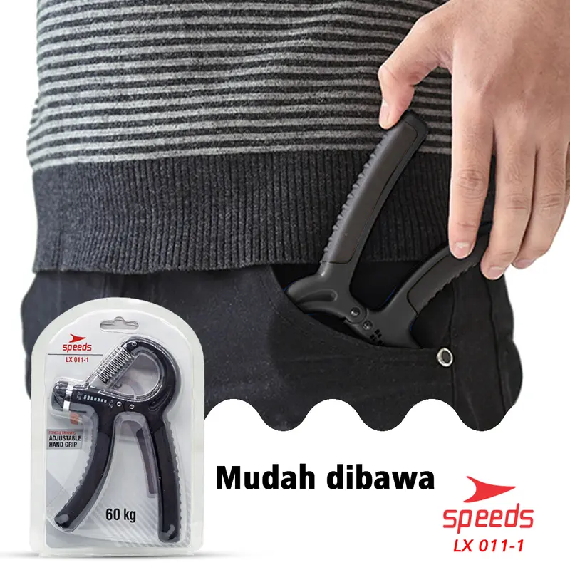 SPEEDS Handgrip Alat Latihan Cengkeraman Tangan Fitness Otot Lengan Portable Outdoor 011-1 7