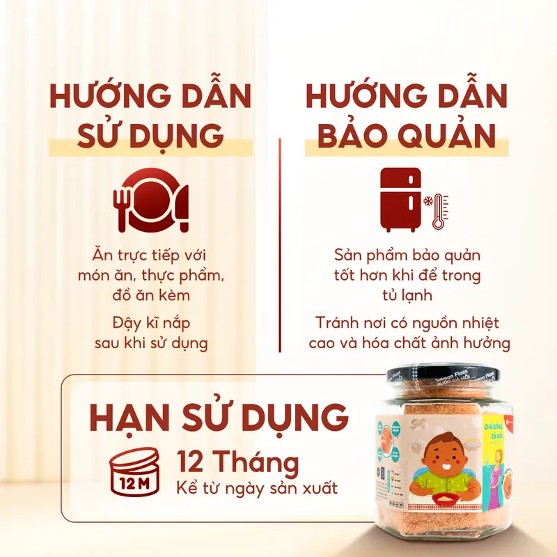 [Đặc Biệt] Ruốc Chà Bông Cá Hồi Cho Bé Ăn Dặm - Thơm Ngon Ăn Liền - Không Có Vị Tanh - Tơi Mịn - Food Ăn Vặt 6