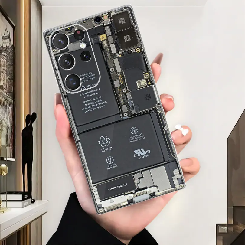 Mechanical Pattern Phone Case for Samsung Phone Case, Galaxy S24 S23 S22 S21 S20 Note 20 Ultra 5G/Plus/FE/S9 + S8/Note 9 + 10 Lite 8 A55 A54 A14 A15 A13 A25 A34 A73 A72 A71 A70 A53 A52 s A51 A50 A30 a21 a20 a04 s a42 a41 a33 a32 a31 a23 a22 a12