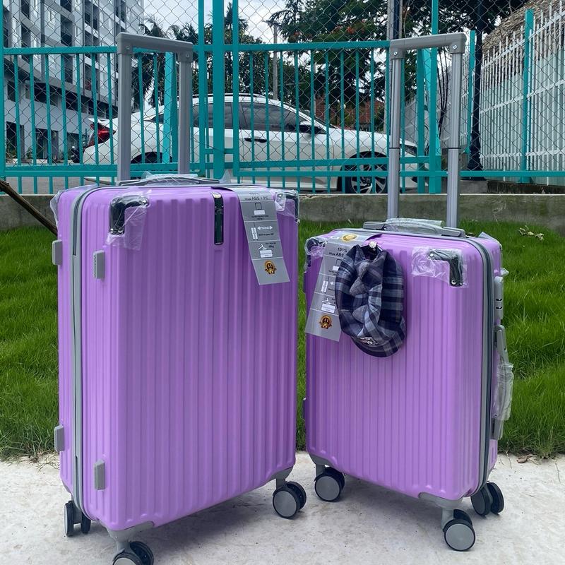 [ Mẫu mới] Vali kéo du lịch nhựa abs + pc bền,có móc treo đồ, bo nhôm 4 góc, s20/24, bảo hành 2 năm, nhận hàng trầy xước, lỗi shop đổi mới miên phí, TẶNG TÚI ĐỰNG GIÀY 4 bánh xoay 360 hành lý đen xám