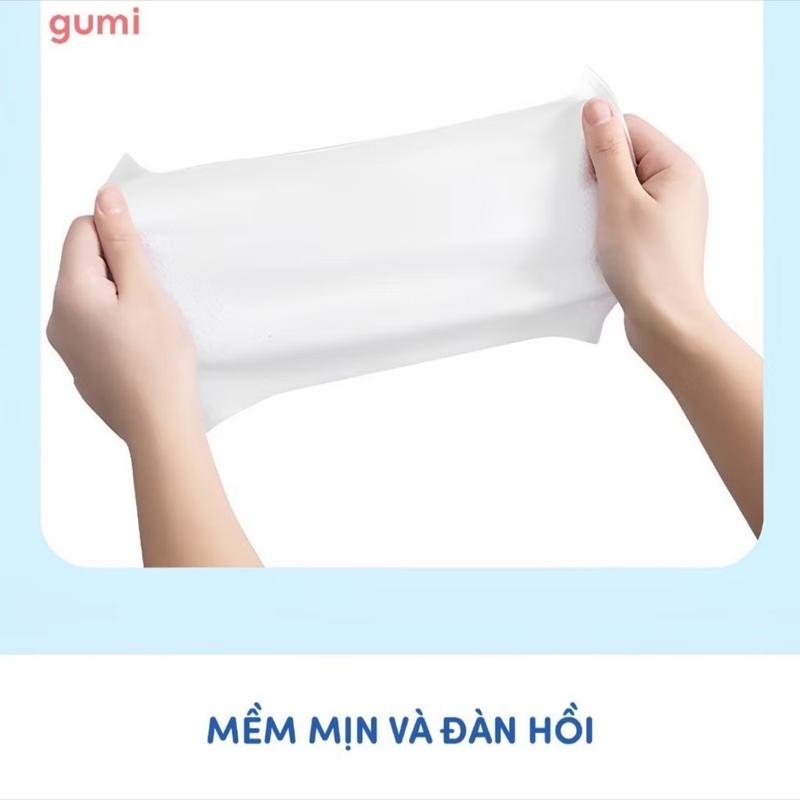 ￼Thùng 1 gói khăn ướt GUMI không CỒN không PARABENS cao cấp dành cho em bé, cực kì an toàn tiện lợi khăn  ướt 2