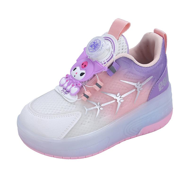 Giày Heelys Thời Trang Phong Cách Công Chúa, Đèn Nhấp Nháy, Dành Cho Trẻ Em Và Học Sinh Tiểu Học, Hàng Mới Về, Đa Năng, Hai Bánh, Thoáng Khí, Thích Hợp Cho Thể Thao Và Trượt Băng, Giày Trượt 4
